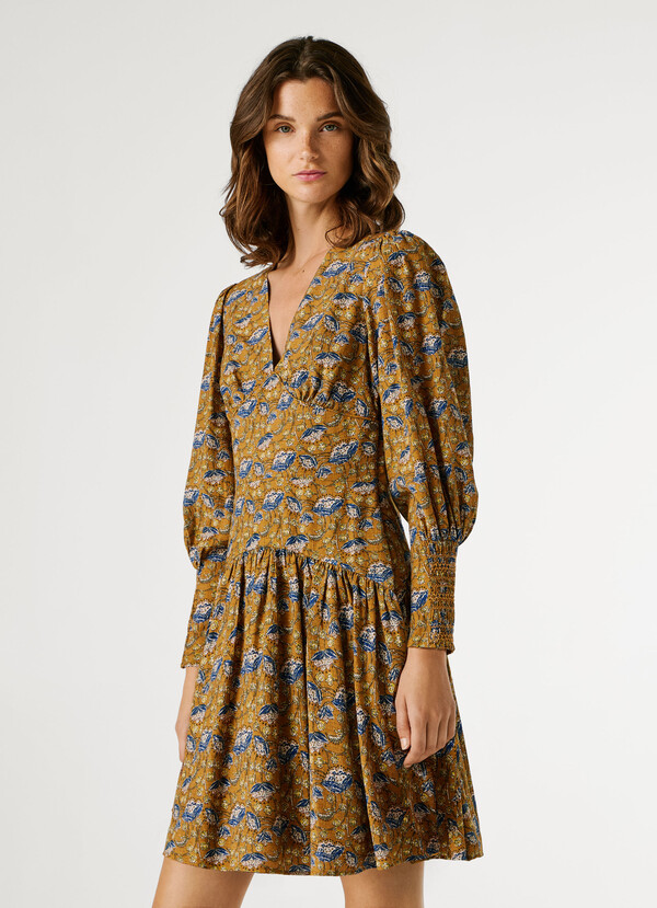 FLORAL PRINT MINI DRESS
