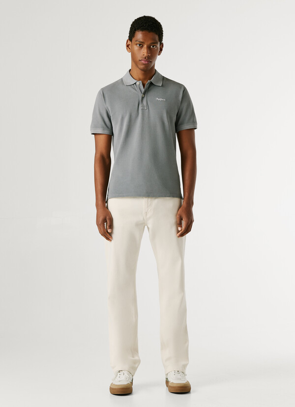 GARMENT DYED PIQUE POLO SHIRT