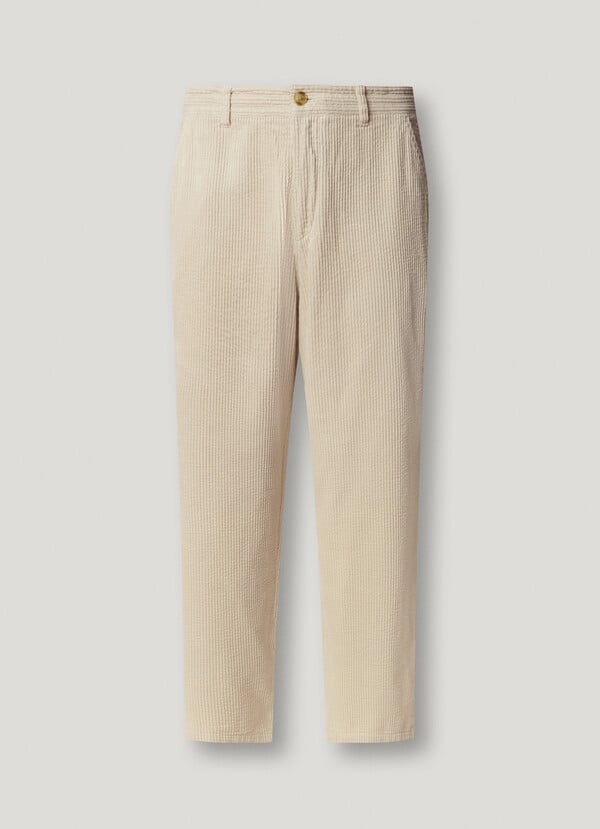 RELAXED FIT POPLIN CHINOS