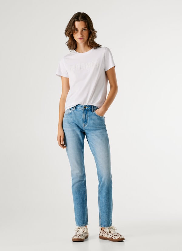 VIOLET - HIGH-RISE TAPER FIT JEANS