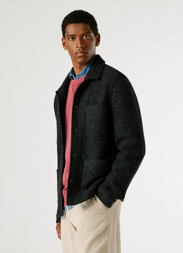 OVERSHIRT IN WOOL BLEND