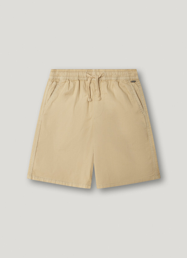 ADJUSTABLE WAIST POPLIN SHORTS