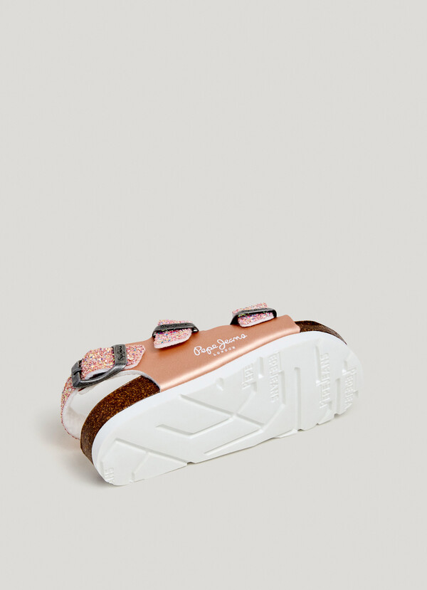 SANDALS WITH GLITTER DETAILS