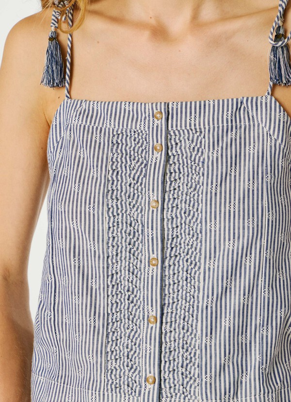 STRIPED STRAPPY TOP