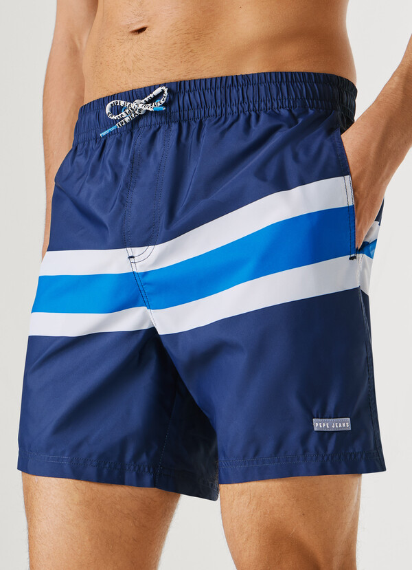 COLOR BLOCK SWIM SHORTS