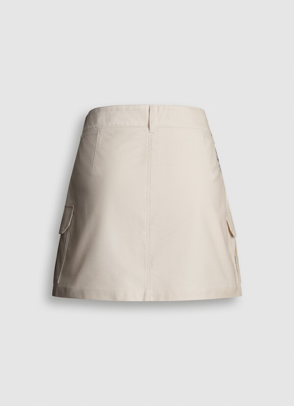 SHORT CARGO TWILL SKIRT