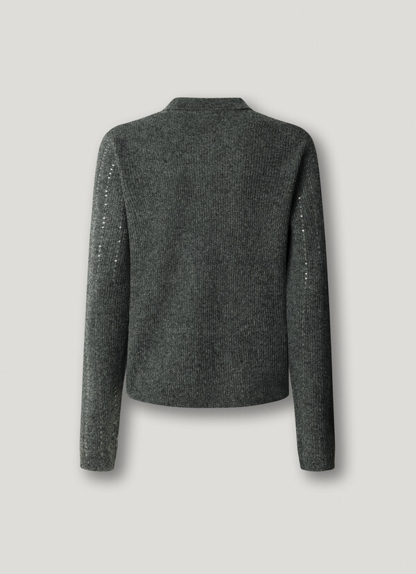 KNIT CARDIGAN WITH SEQUINS
