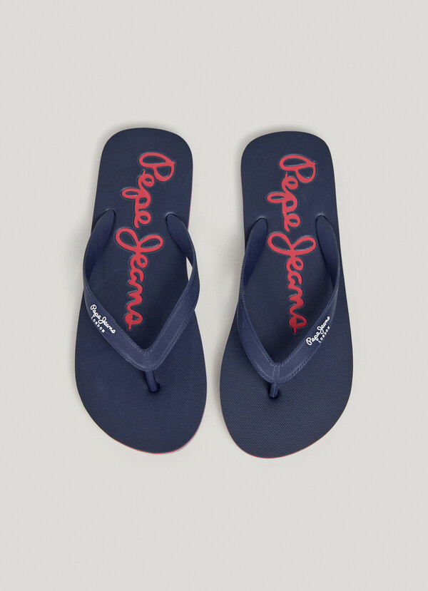 THREE-POINT BEACH FLIP FLOPS WITH LOGO