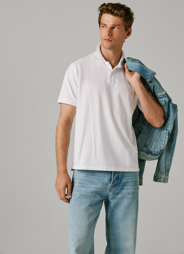 GARMENT DYED PIQUE POLO SHIRT