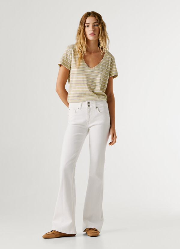 VENUS- MID-RISE FLARE FIT JEANS