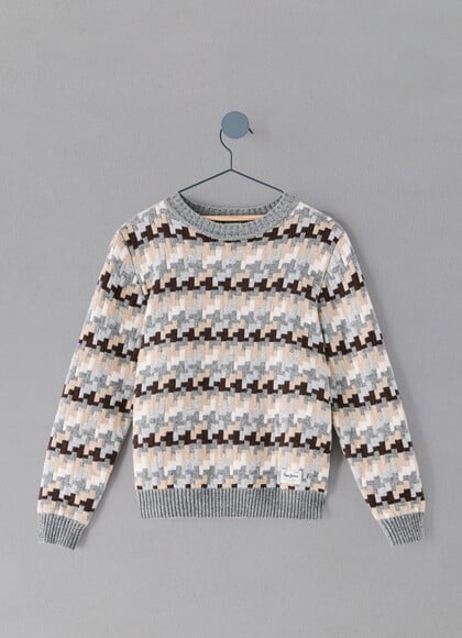 RELAXED FIT CREW NECK KNIT JUMPER