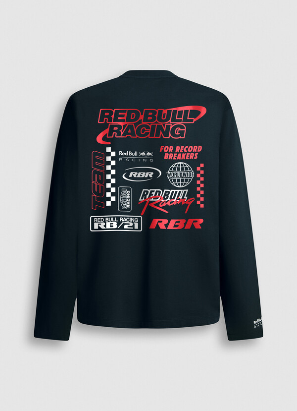 LONG-SLEEVED LOGO PRINT T-SHIRT