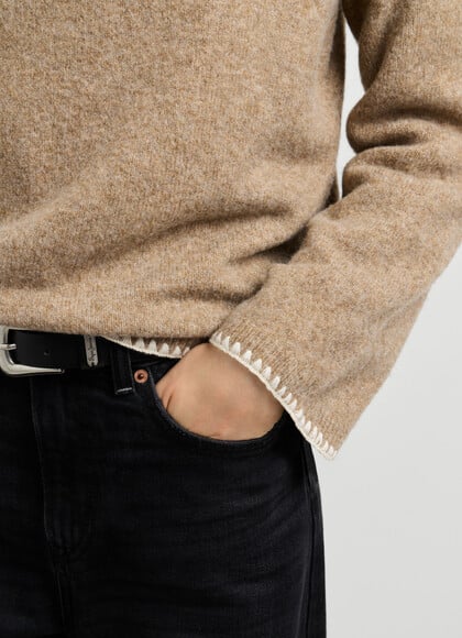 CREW NECK KNIT JUMPER