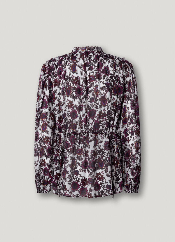 FLORAL PRINT FLUID BLOUSE