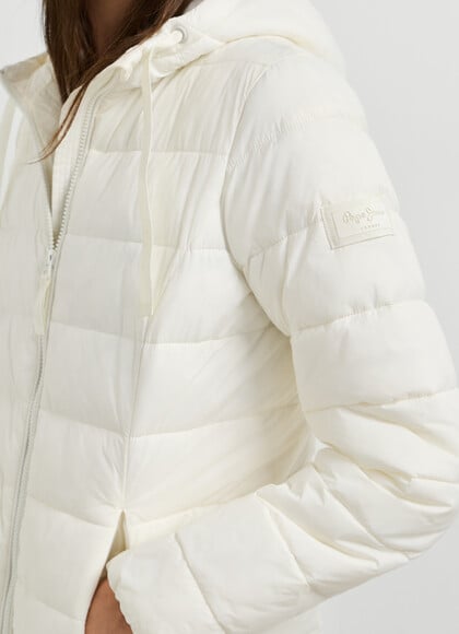 HOODED PADDED PUFFER JACKET