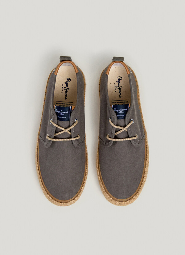 ZAPATOS BLUCHER CON DETALLES EN YUTE