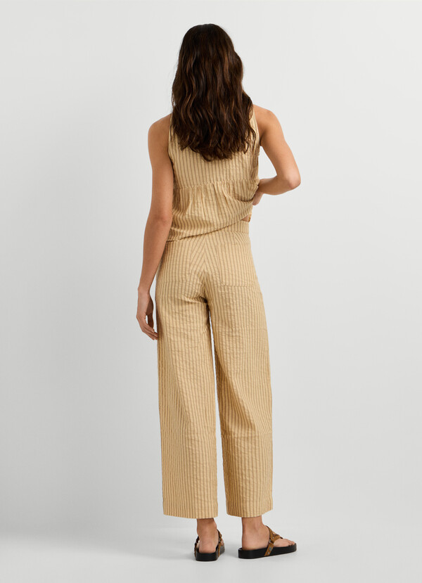 STRAIGHT TWILL TROUSERS
