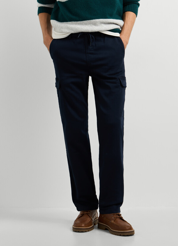 SLIM FIT CARGO TROUSERS