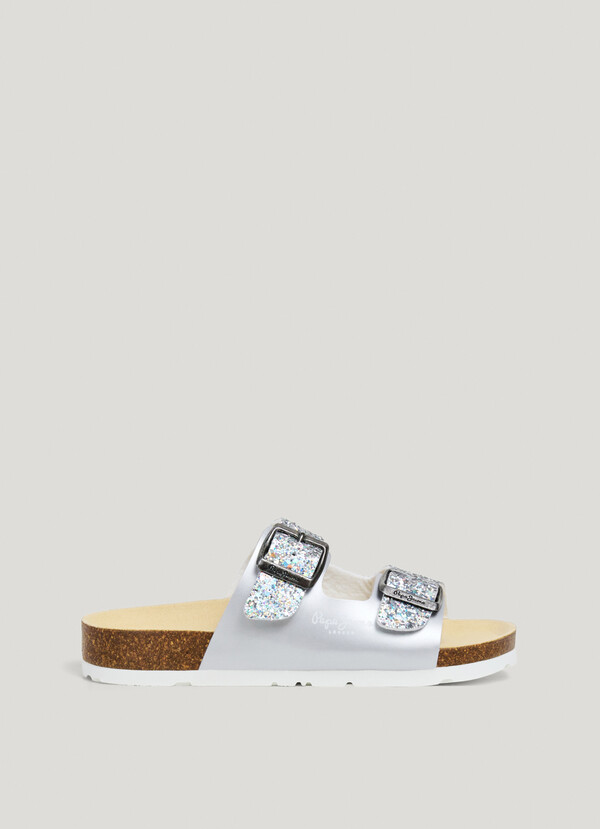 SANDALS WITH GLITTER DETAILS