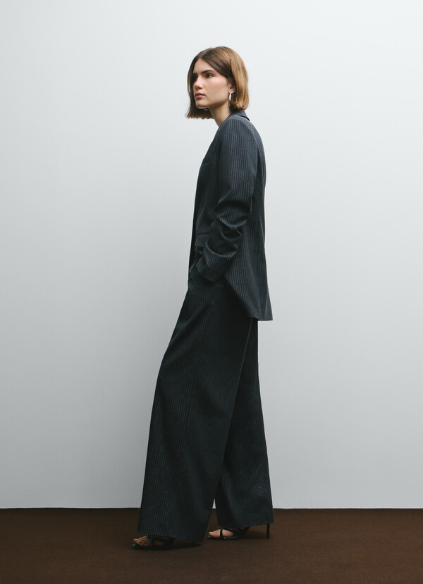 WIDE STRIPED TROUSERS