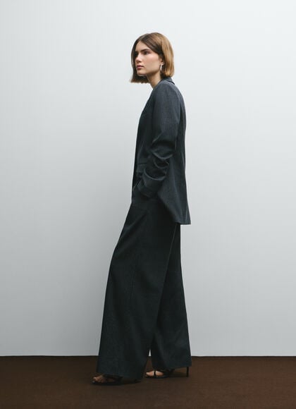 WIDE STRIPED TROUSERS