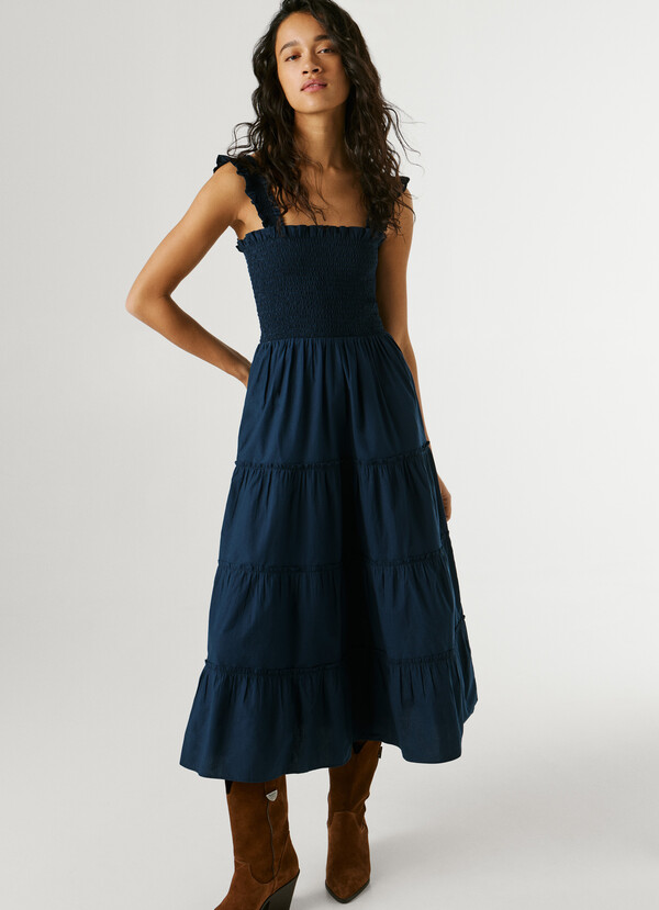 POPLIN MAXI DRESS