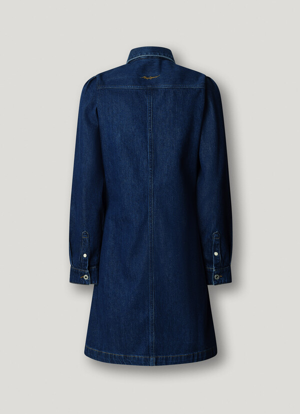 REGULAR FIT DENIM MINI DRESS