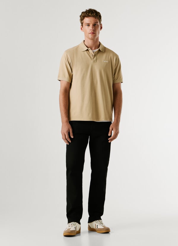 GARMENT DYED PIQUE POLO SHIRT