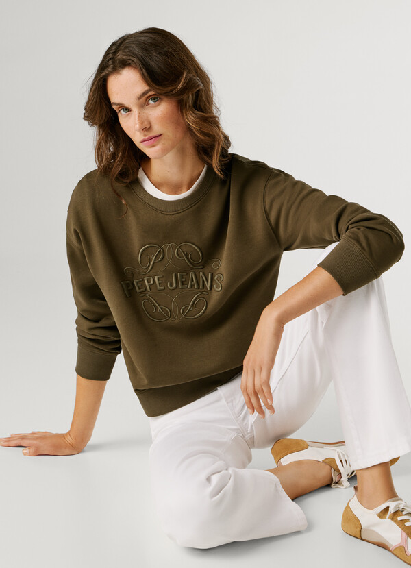 CREW NECK LOGO SWEATSHIRT