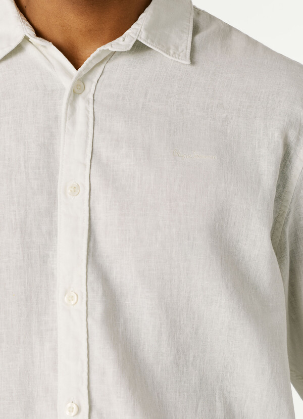REGULAR FIT GARMENT DYED SHIRT