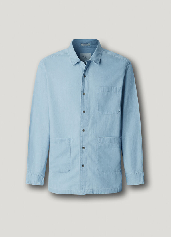 CASUAL FIT DENIM OVERSHIRT