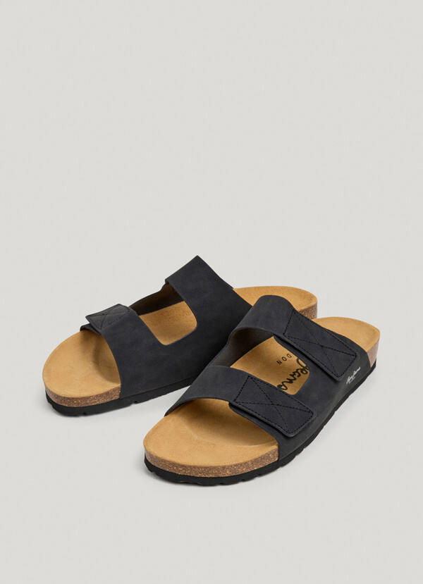 SANDALS WITH DOUBLE VELCRO CLOSURE