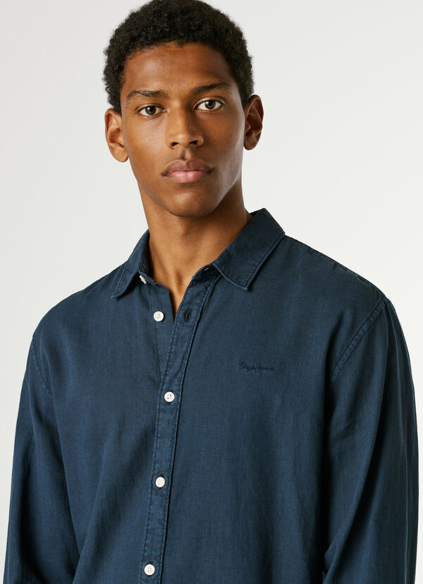 REGULAR FIT GARMENT DYED SHIRT