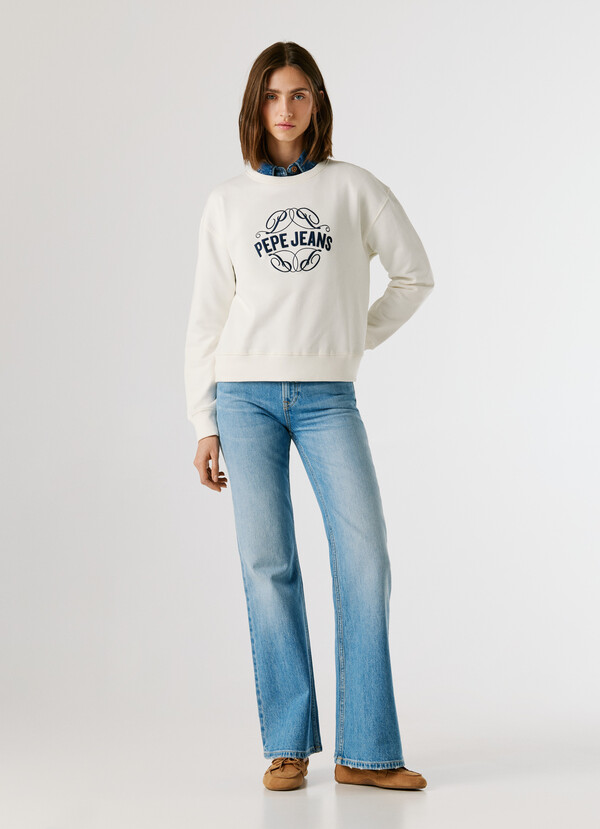 CREW NECK LOGO SWEATSHIRT
