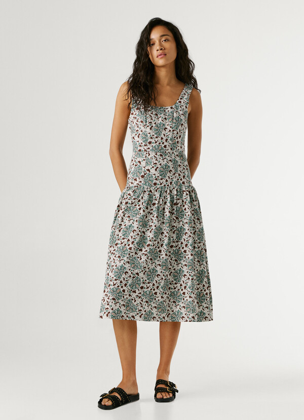 FLORAL PRINT MAXI DRESS