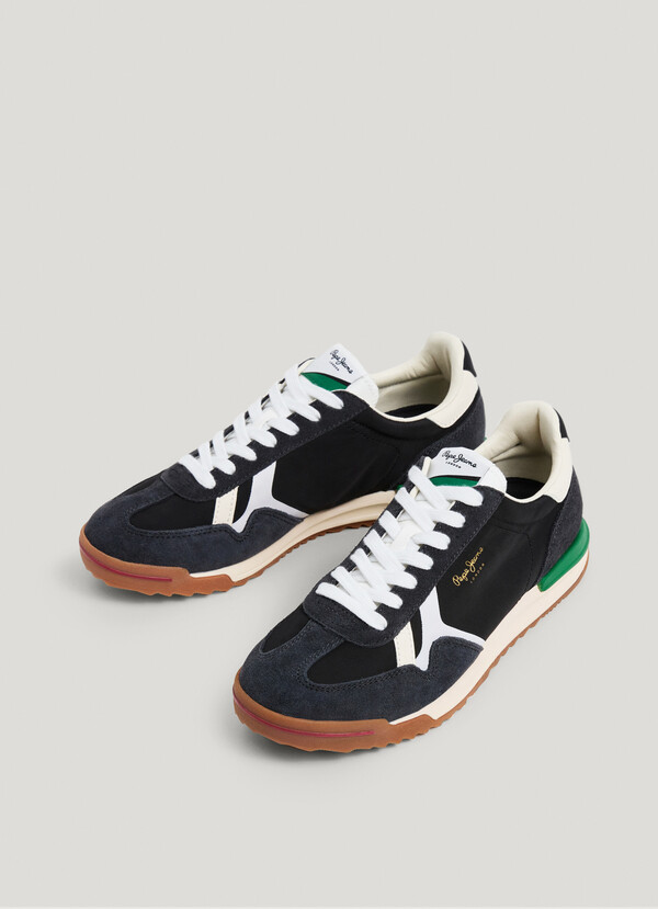 RETRO TRAINERS WITH SUEDE DETAILS - MARVIN