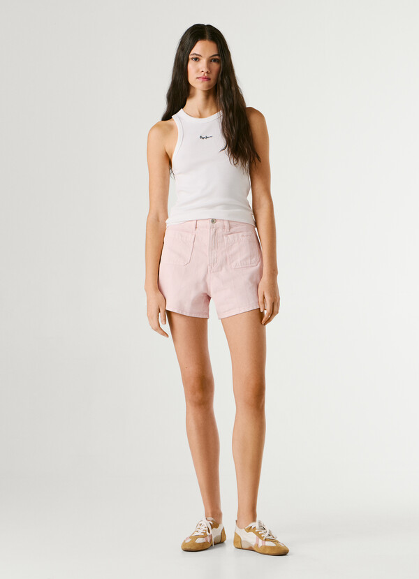 REGULAR FIT DENIM SHORTS