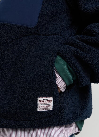 REGULAR FIT BORG JACKET