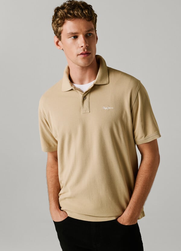 GARMENT DYED PIQUE POLO SHIRT
