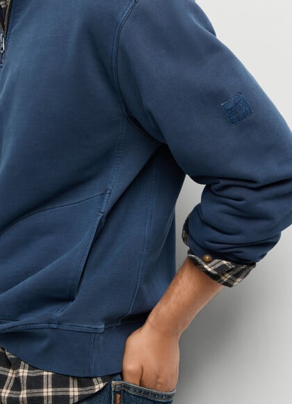 HIGH NECK CASUAL FIT SWEATSHIRT