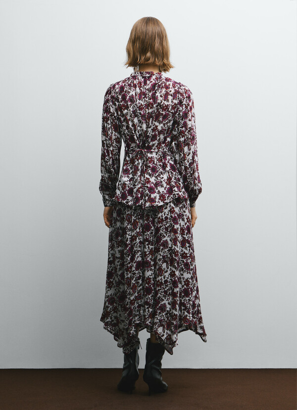 FLORAL PRINT FLUID BLOUSE