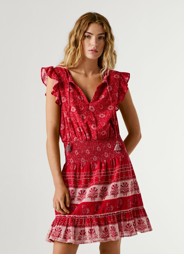 FLORAL PRINT MINI DRESS