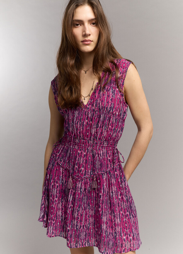 ABSTRACT PRINT MINI DRESS