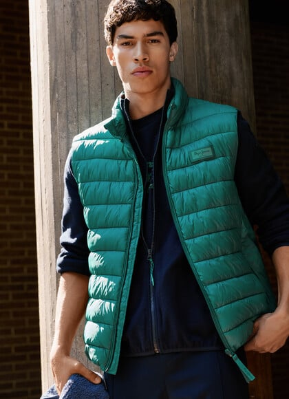 PADDED HIGH NECK GILET