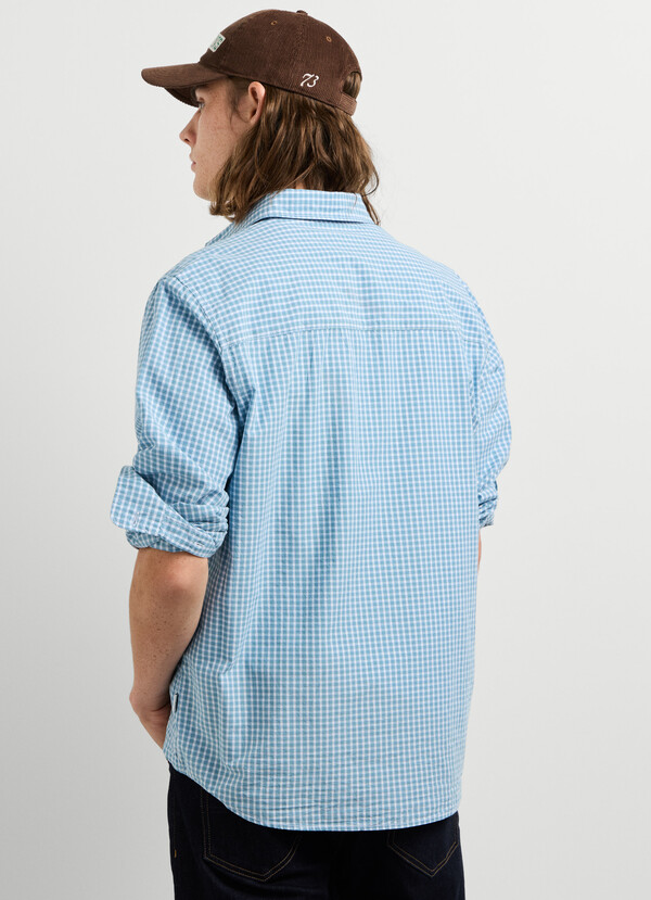 REGULAR FIT CHECKED POPLIN SHIRT