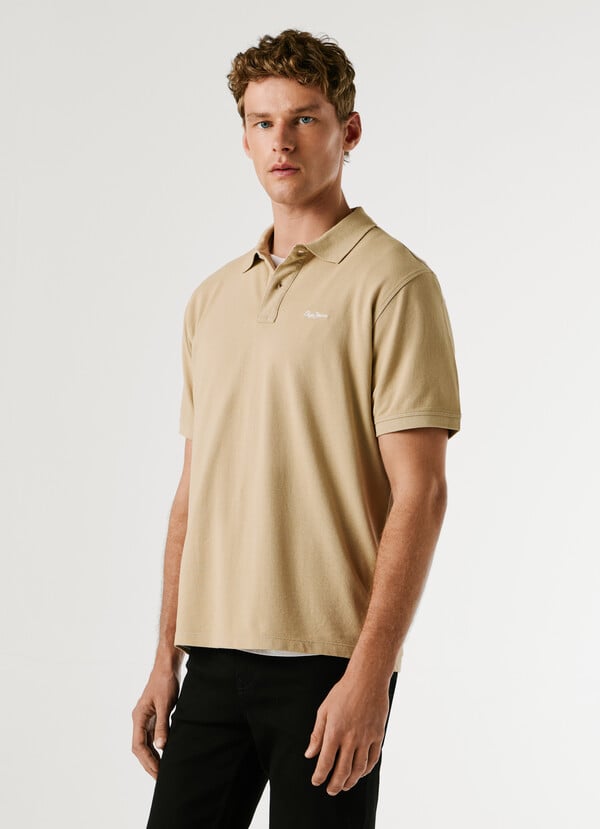 GARMENT DYED PIQUE POLO SHIRT