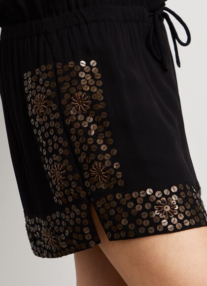 SEQUIN DETAIL MINI DRESS