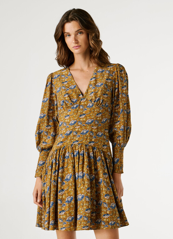 FLORAL PRINT MINI DRESS