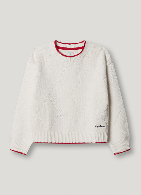 DIAMOND KNIT JUMPER
