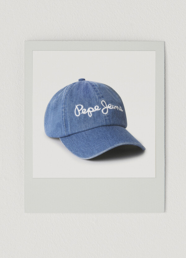 EMBROIDERED LOGO TWILL CAP